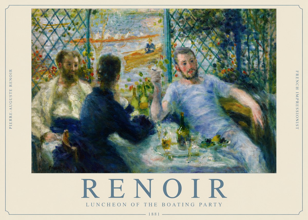Renoir Luncheon of the Boating Party No2 - Póster