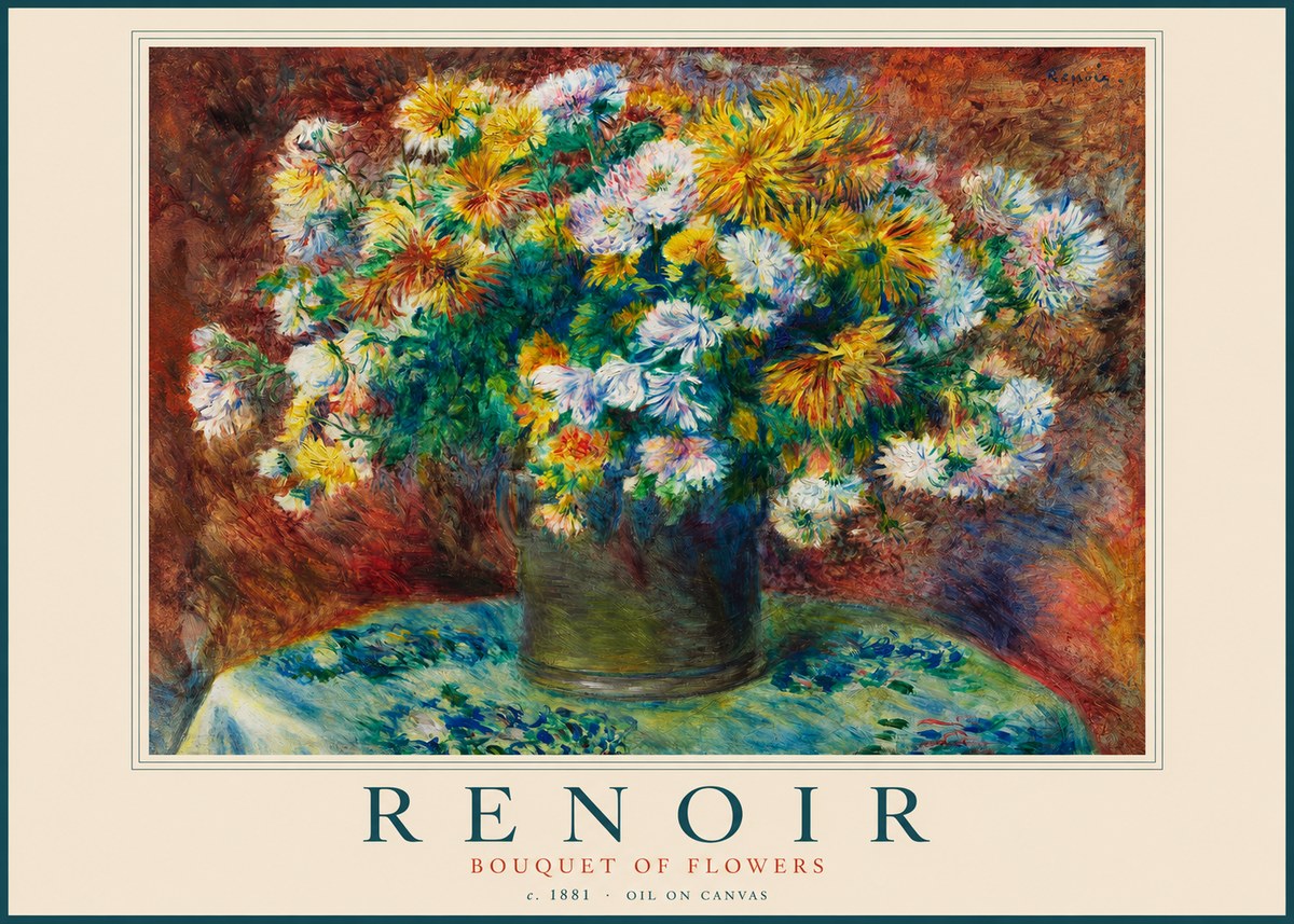 Renoir Bouquet of Flowers IV No2 - Póster