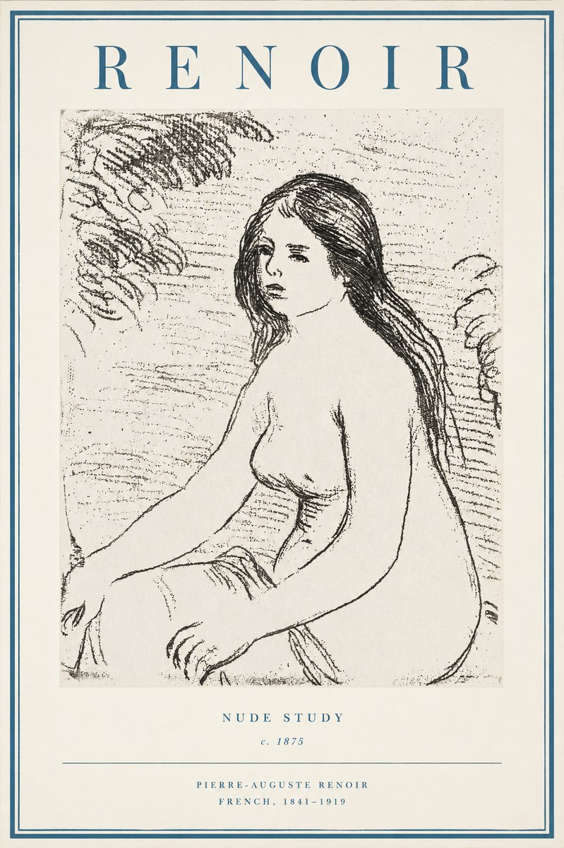 Renoir Nude Study No2 - Póster