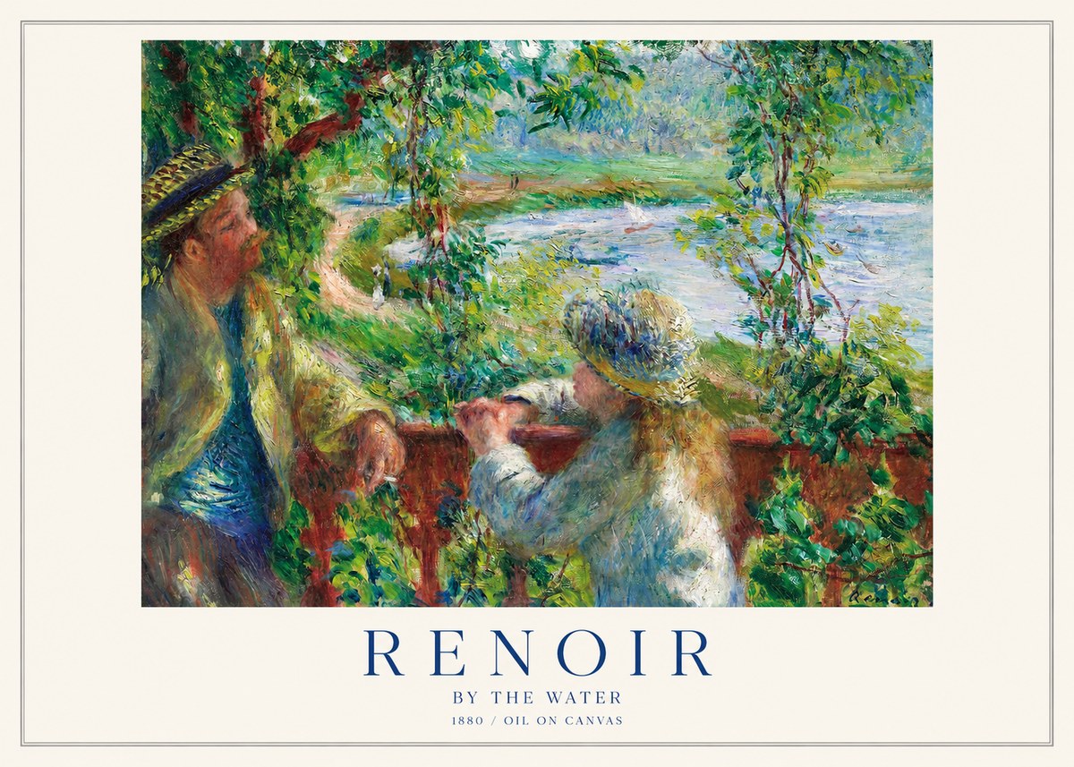 Renoir By the Water No1 - Póster