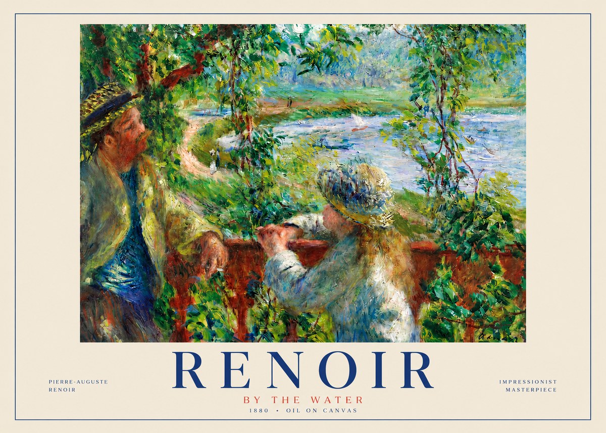 Renoir By the Water No3 - Póster
