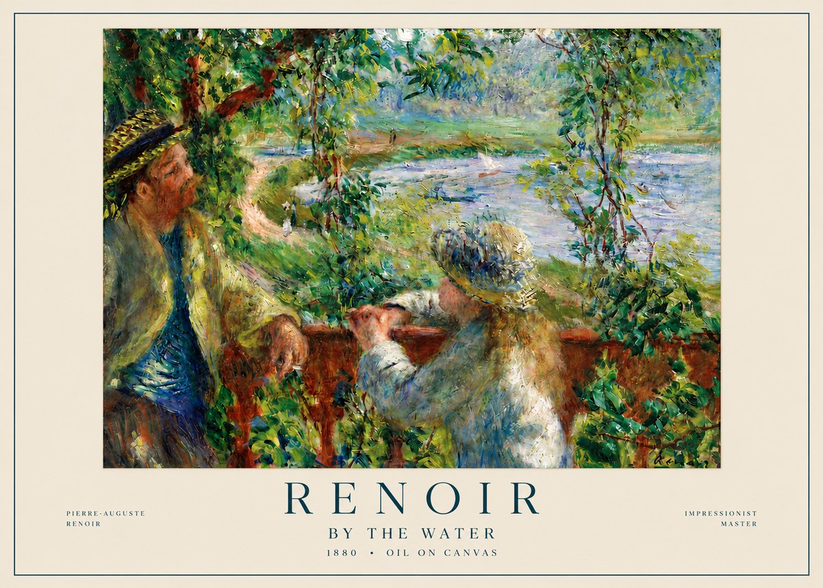 Renoir By the Water No4 - Póster