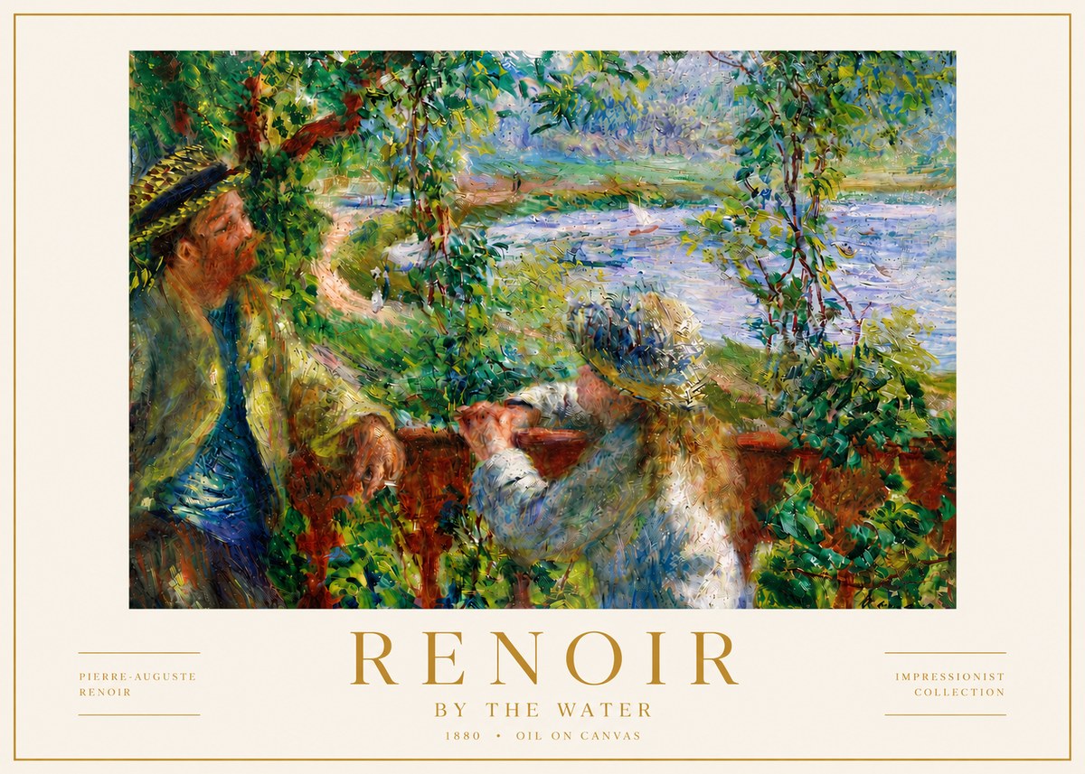 Renoir By the Water No5 - Póster