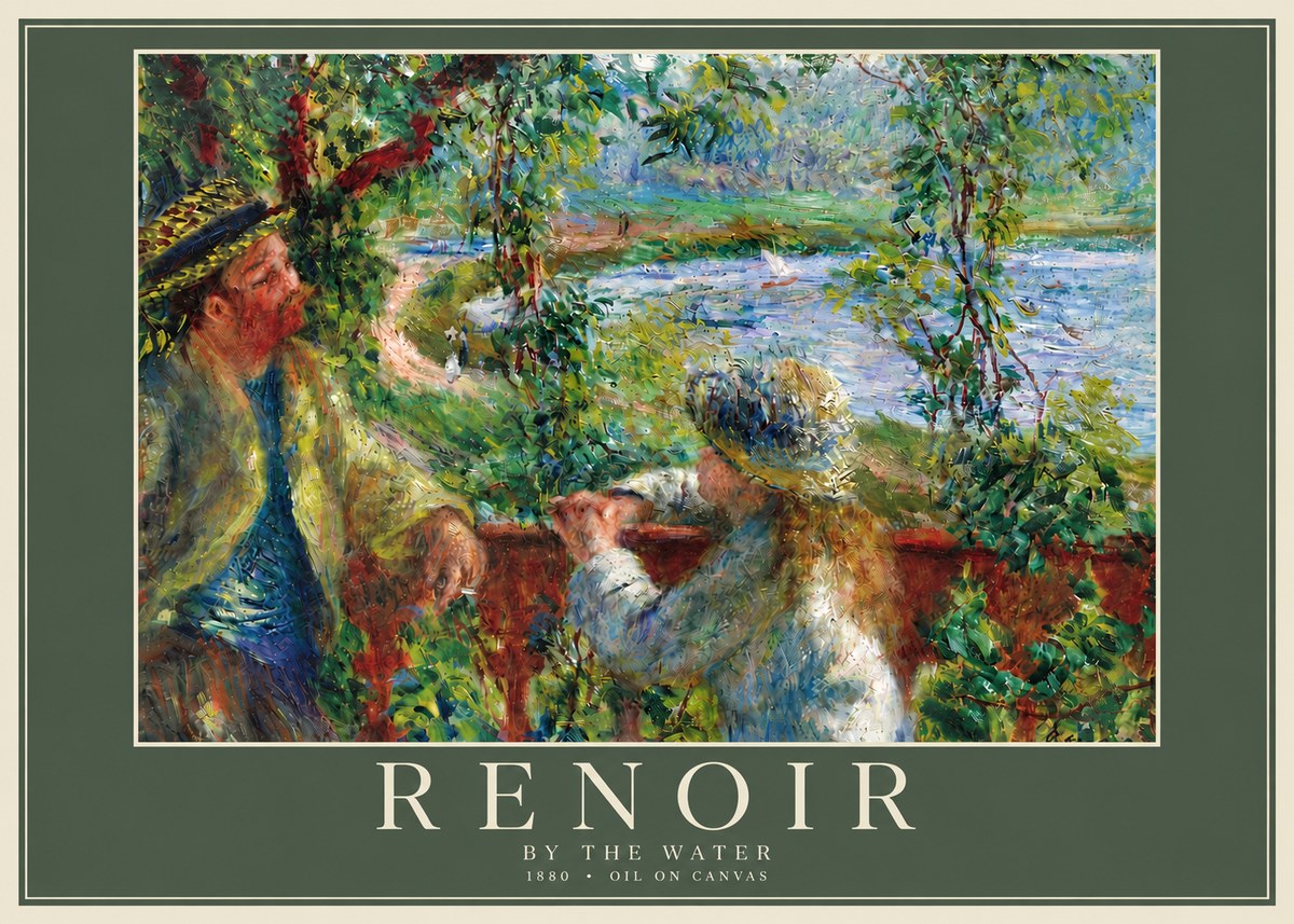 Renoir By the Water No6 - Póster