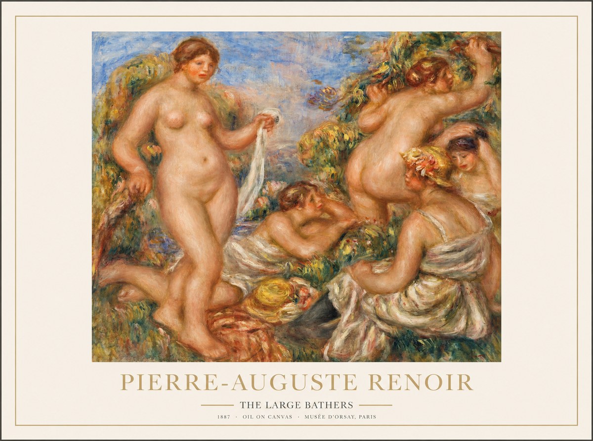 Renoir The Large Bathers No1 - Póster
