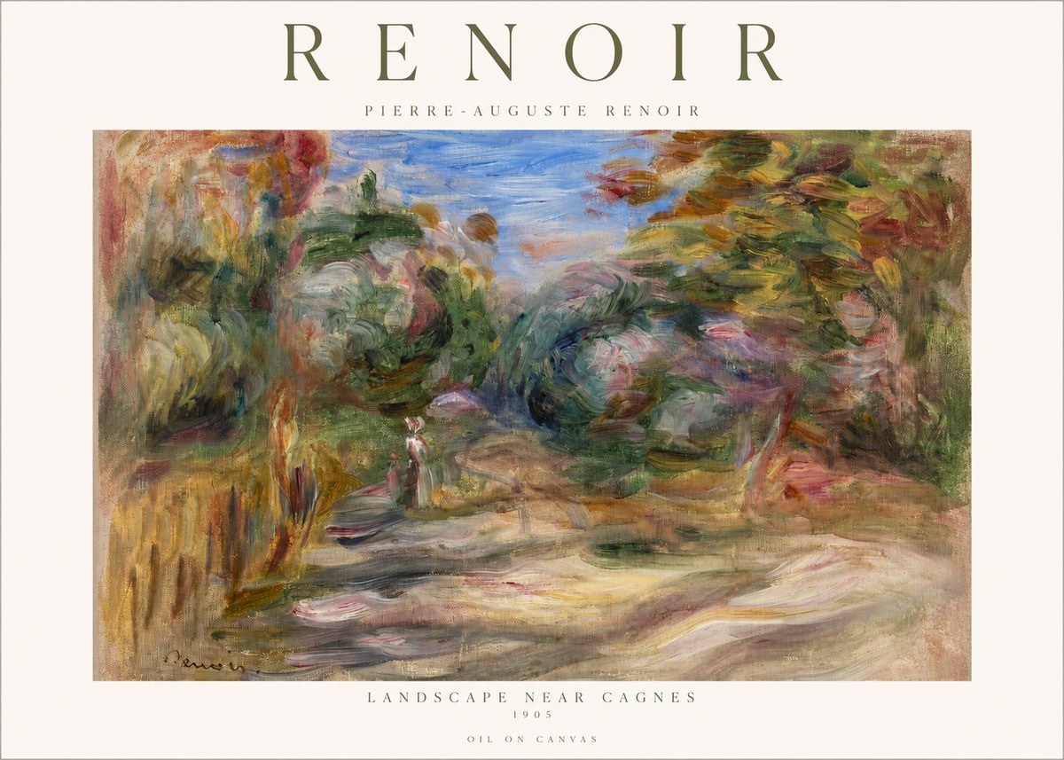 Renoir Landscape Near Cagnes III No1 - Póster