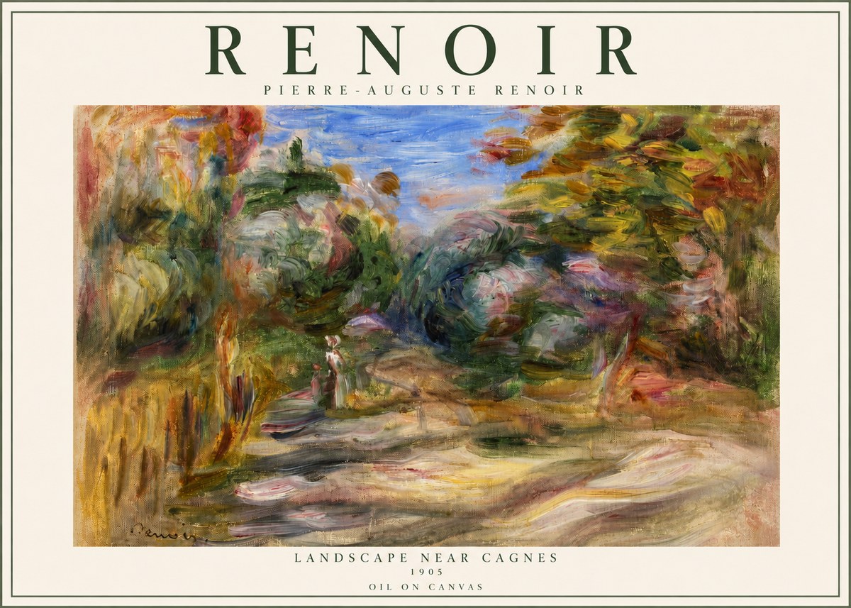 Renoir Landscape Near Cagnes III No2 - Póster