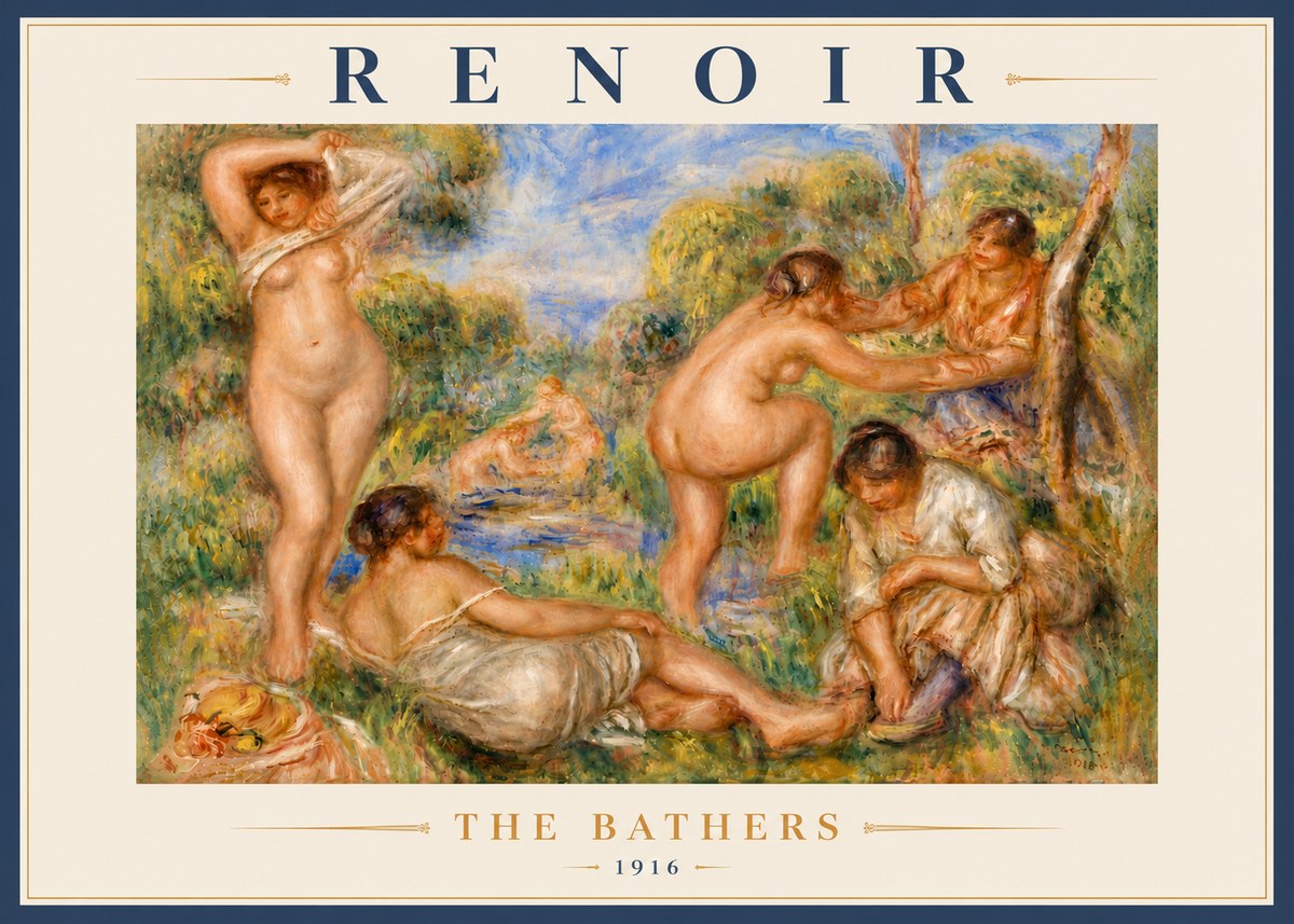 Renoir The Bathers No6 - Póster