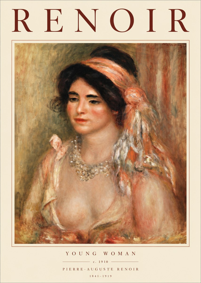 Renoir Half-length Woman No3 - Póster