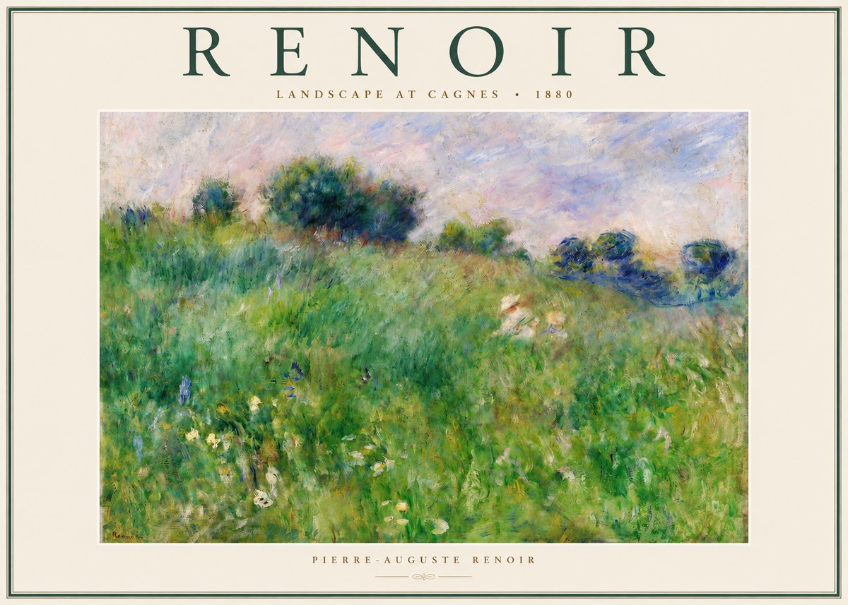 Renoir Landscape at Cagnes No2 - Póster