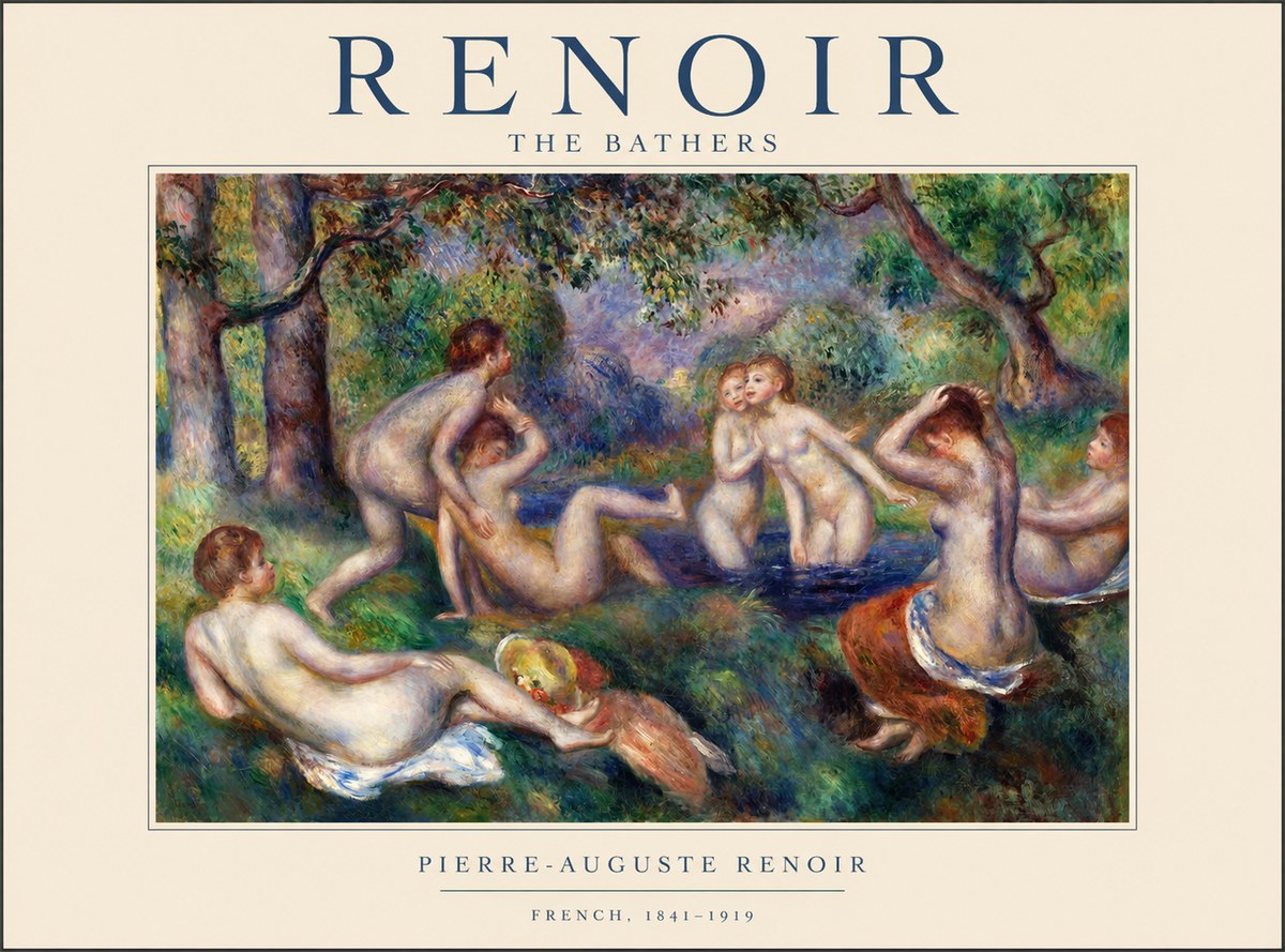 Renoir The Bathers IV No1 - Póster
