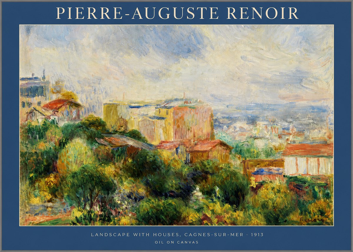 Renoir View of Cagnes No2 - Póster