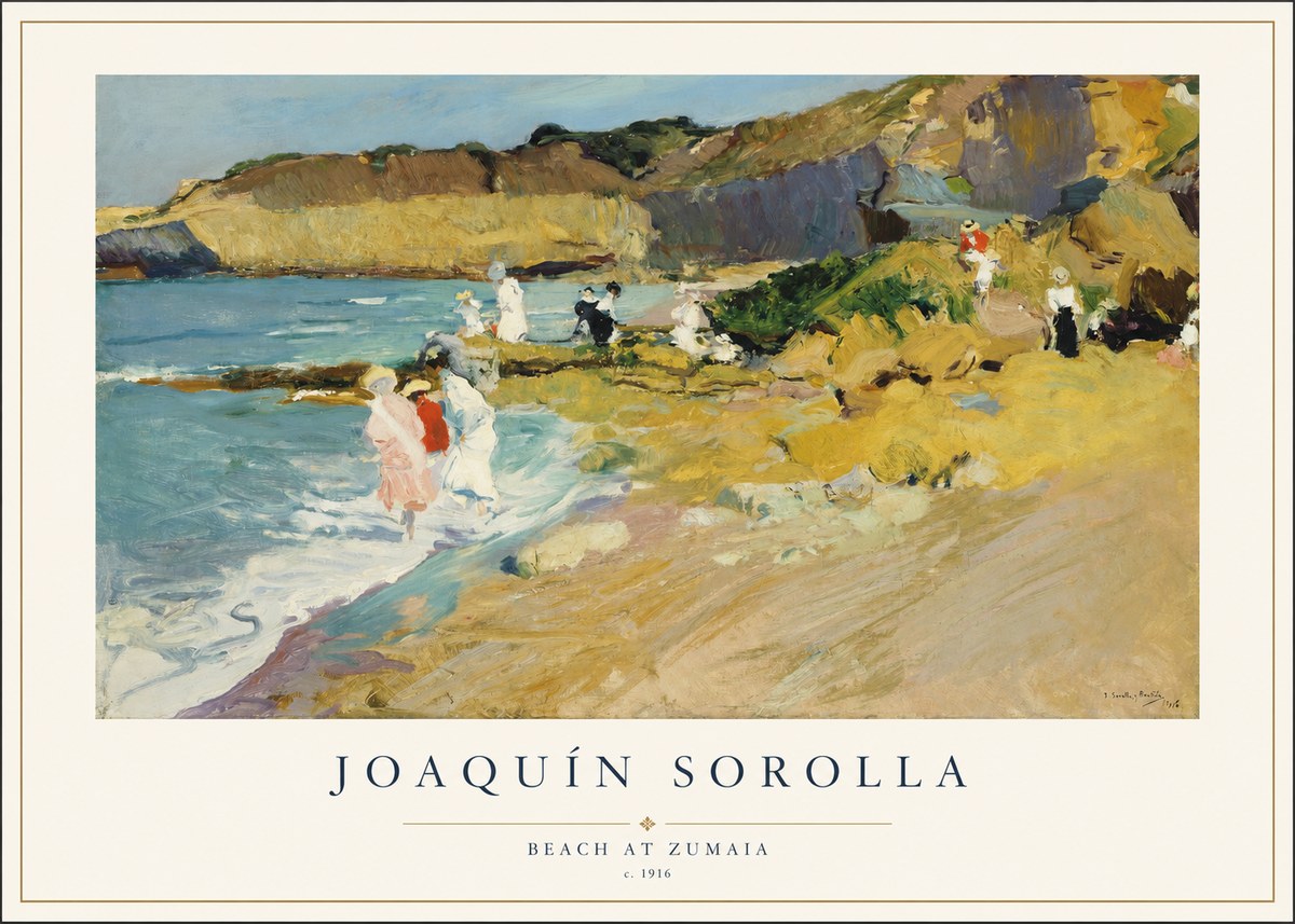 Sorolla Beach at Zumaia No1 - Póster