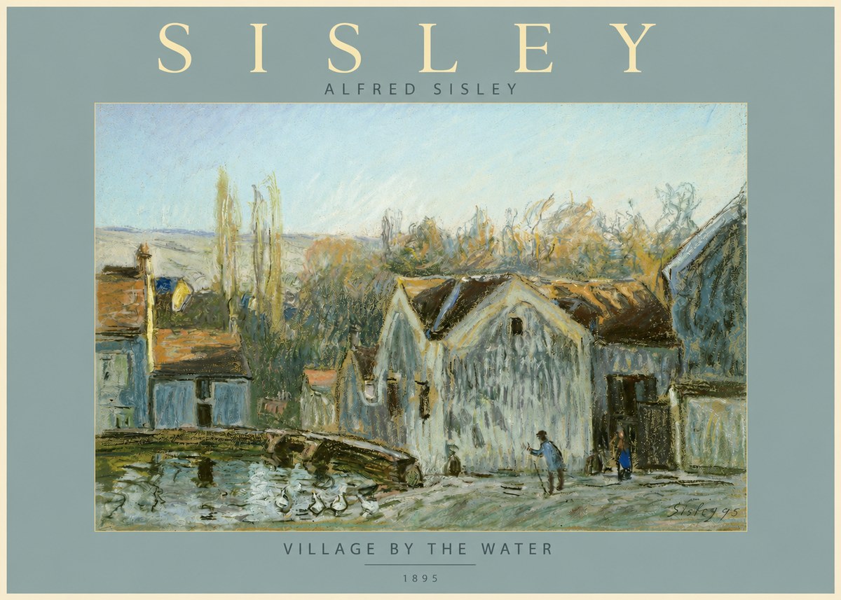 Sisley Village by the Water No2 - Póster