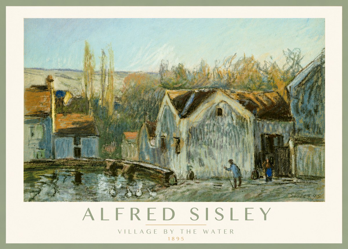 Sisley Village by the Water No5 - Póster