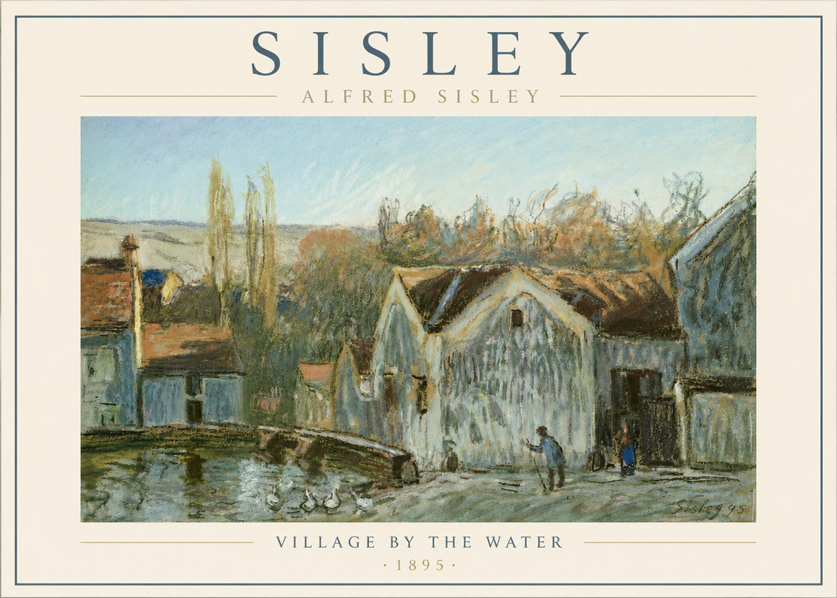 Sisley Village by the Water No6 - Póster