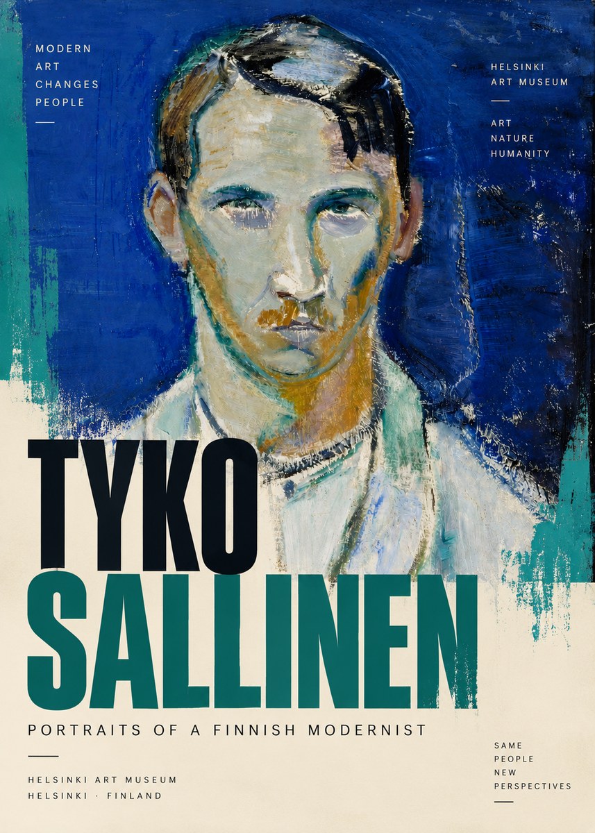 Tyko Sallinen Portrait of a Man IV No6 - Póster