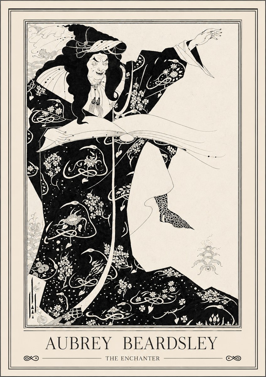 Aubrey Beardsley The Rehearsal No3 - Póster
