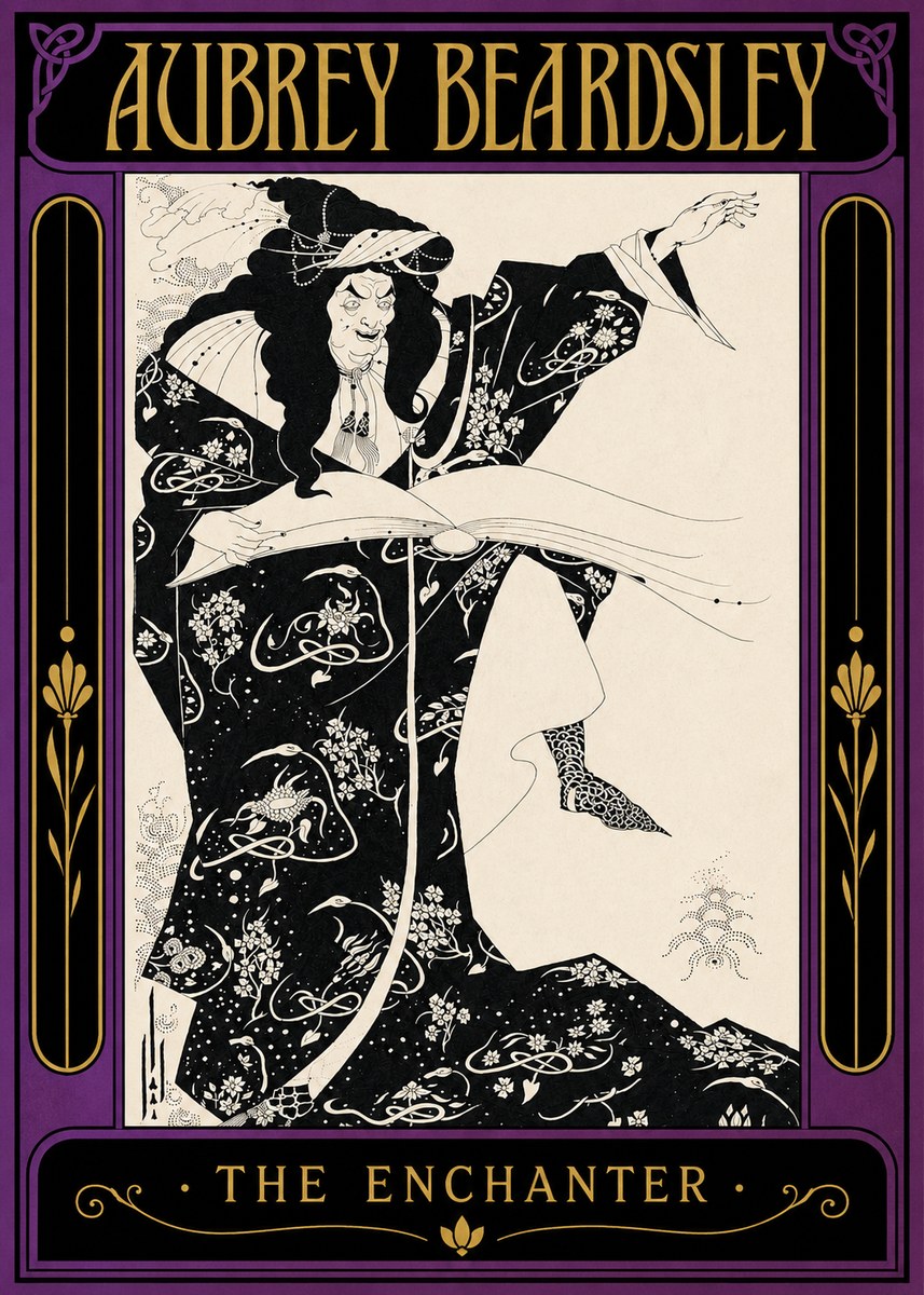 Aubrey Beardsley The Rehearsal No4 - Póster