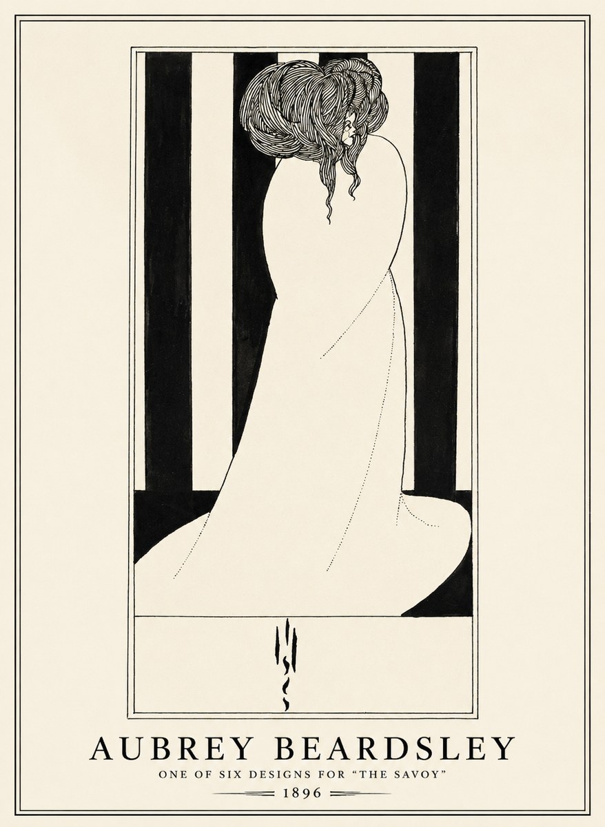 Aubrey Beardsley One of Six Designs for 'the Savoy' No1 - Póster