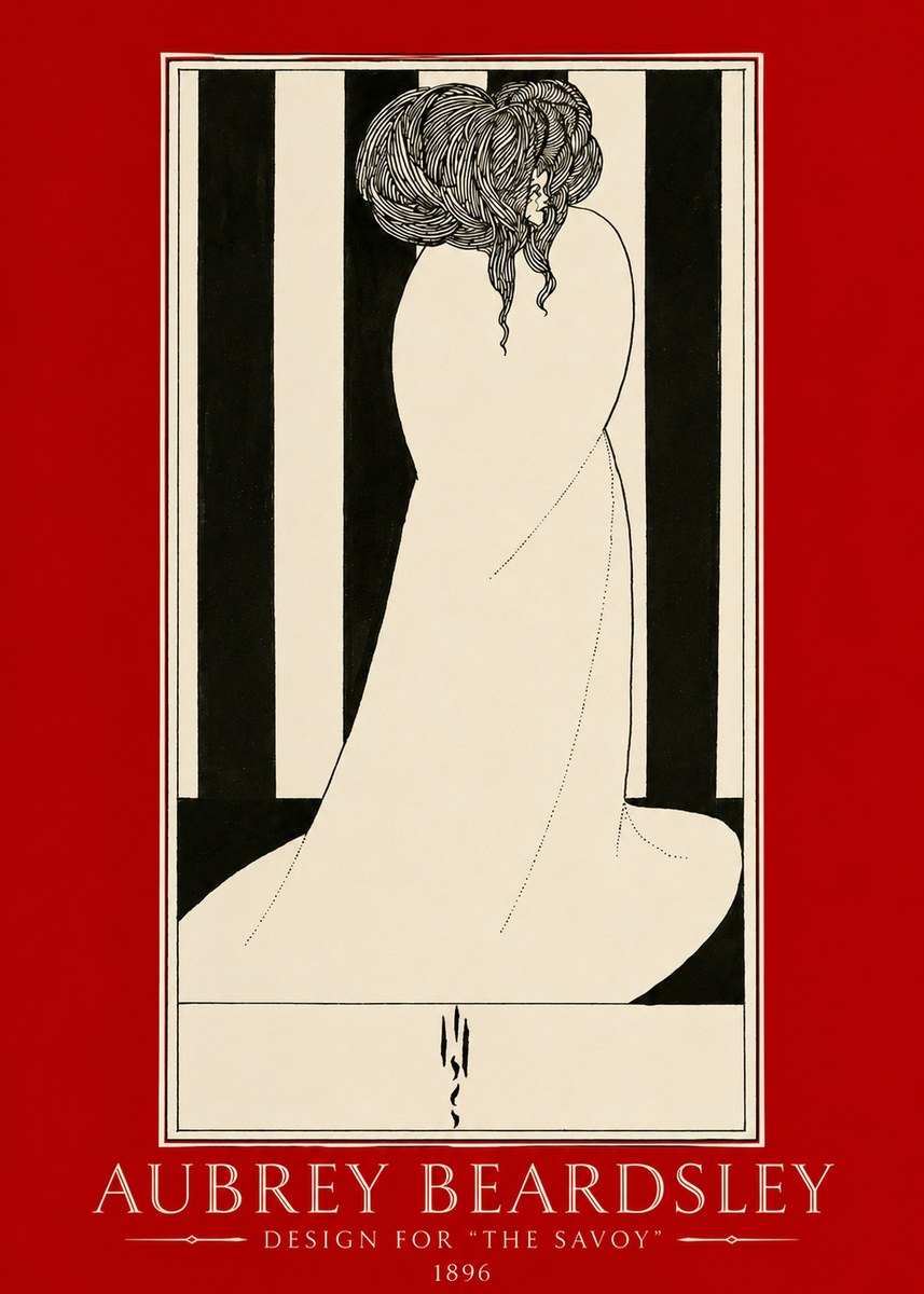 Aubrey Beardsley One of Six Designs for 'the Savoy' No2 - Póster