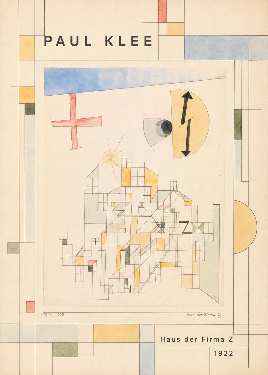 Paul Klee Haus Der Firma Z No2 - Póster