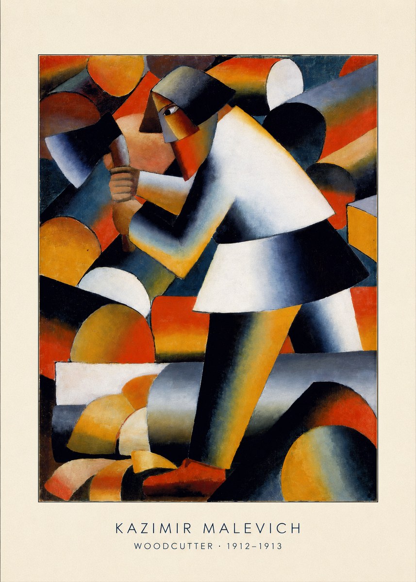 Kazimir Malevich Woodcutter No4 - Póster