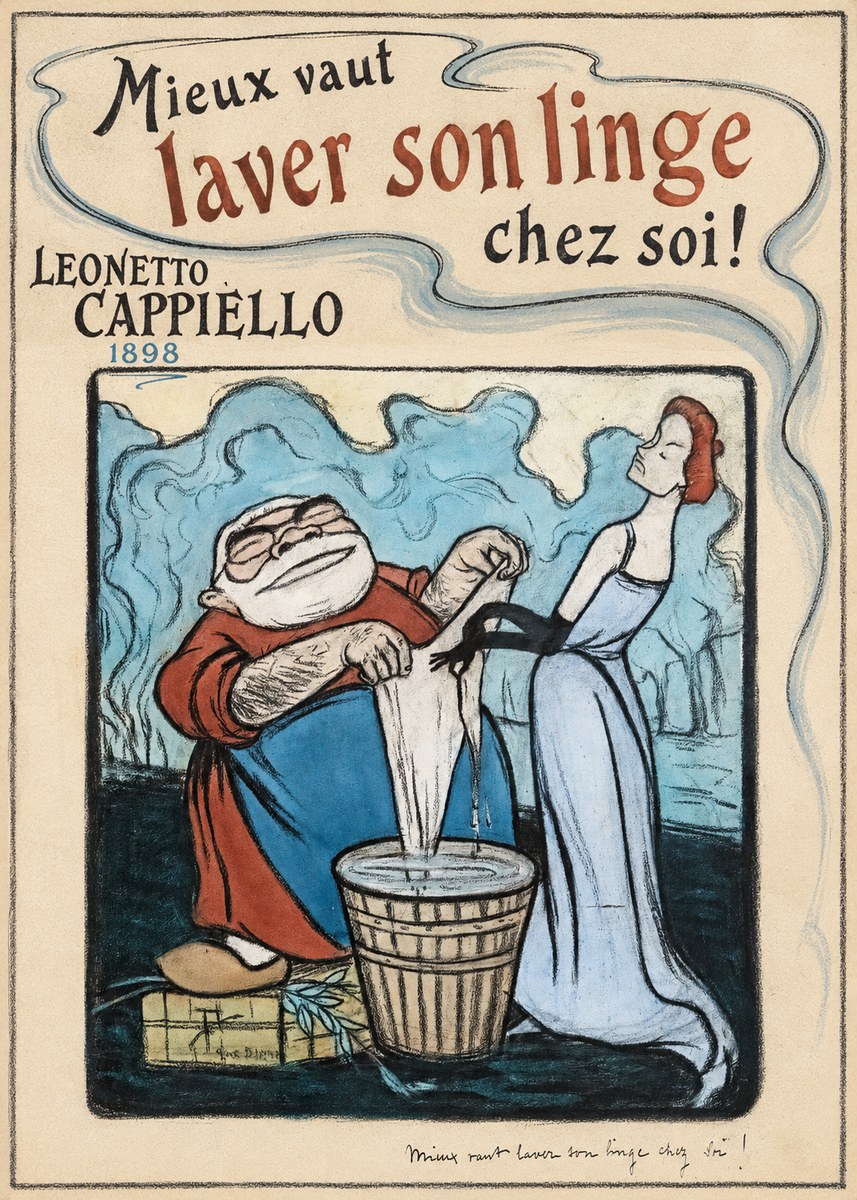Leonetto Cappiello Mieux Vaut Laver Son Linge Chez Soi! No1 - Póster