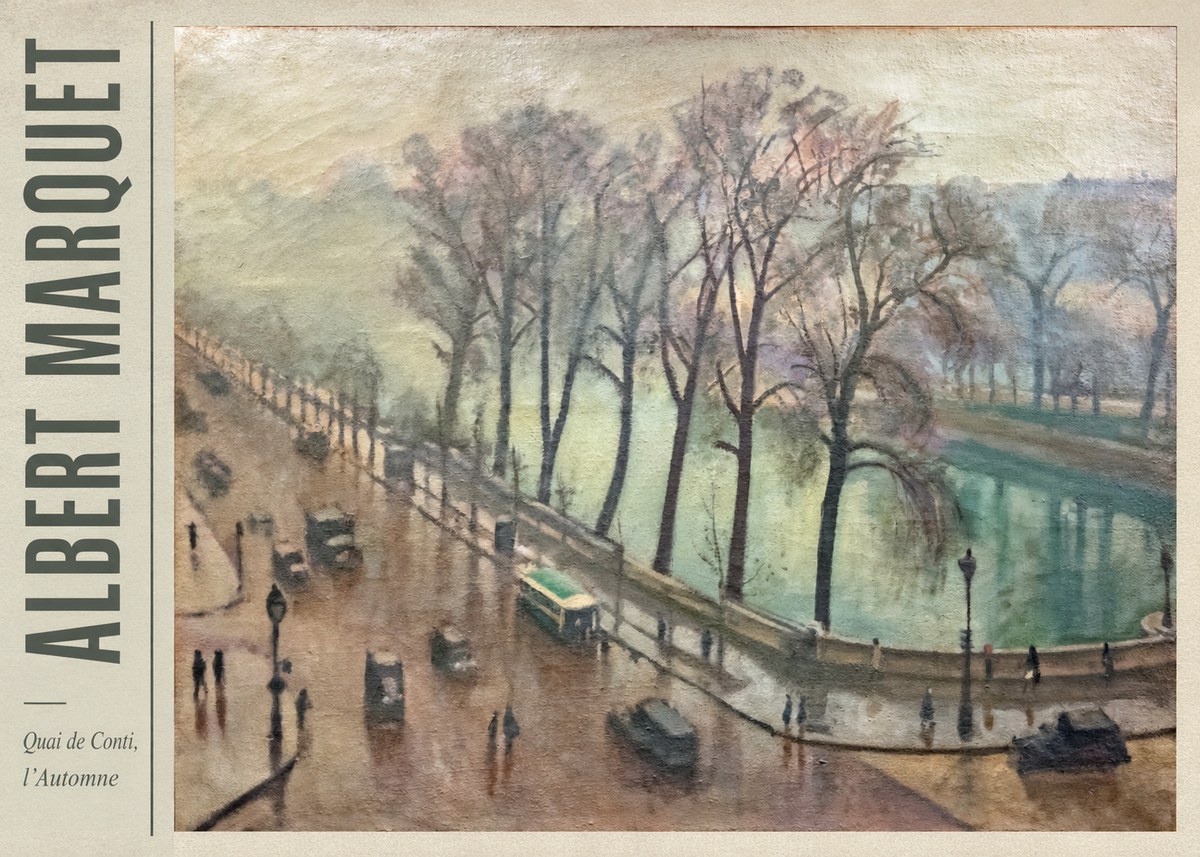 Albert Marquet Quai De Conti, L'automne No2 - Póster