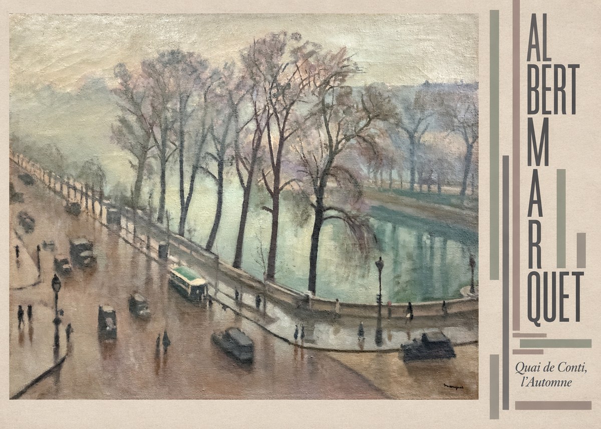 Albert Marquet Quai De Conti, L'automne No5 - Póster