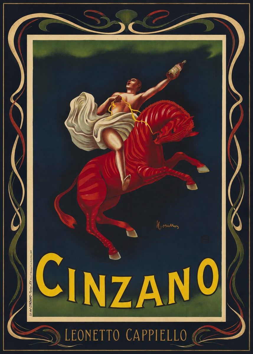 Leonetto Cappiello Cinzano No5 - Póster