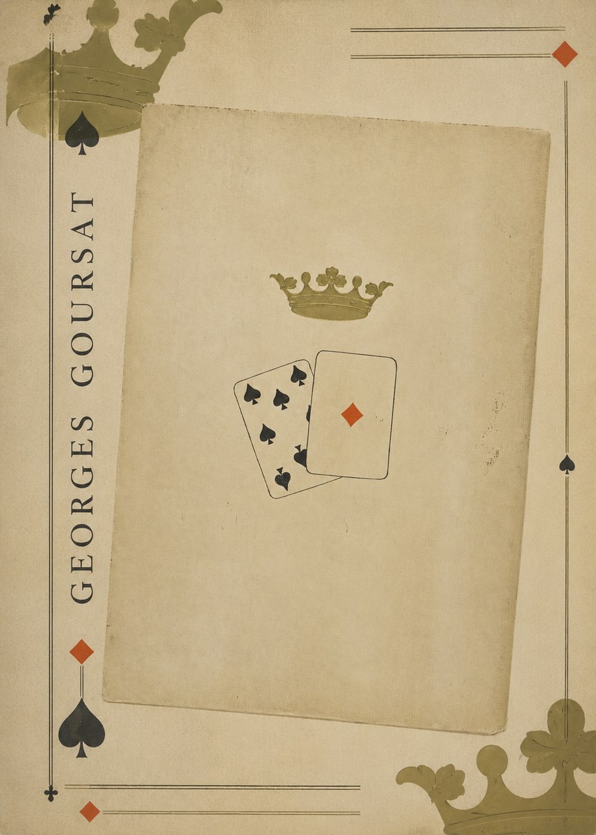 Georges Goursat Crown and Playing Cards No2 - Póster