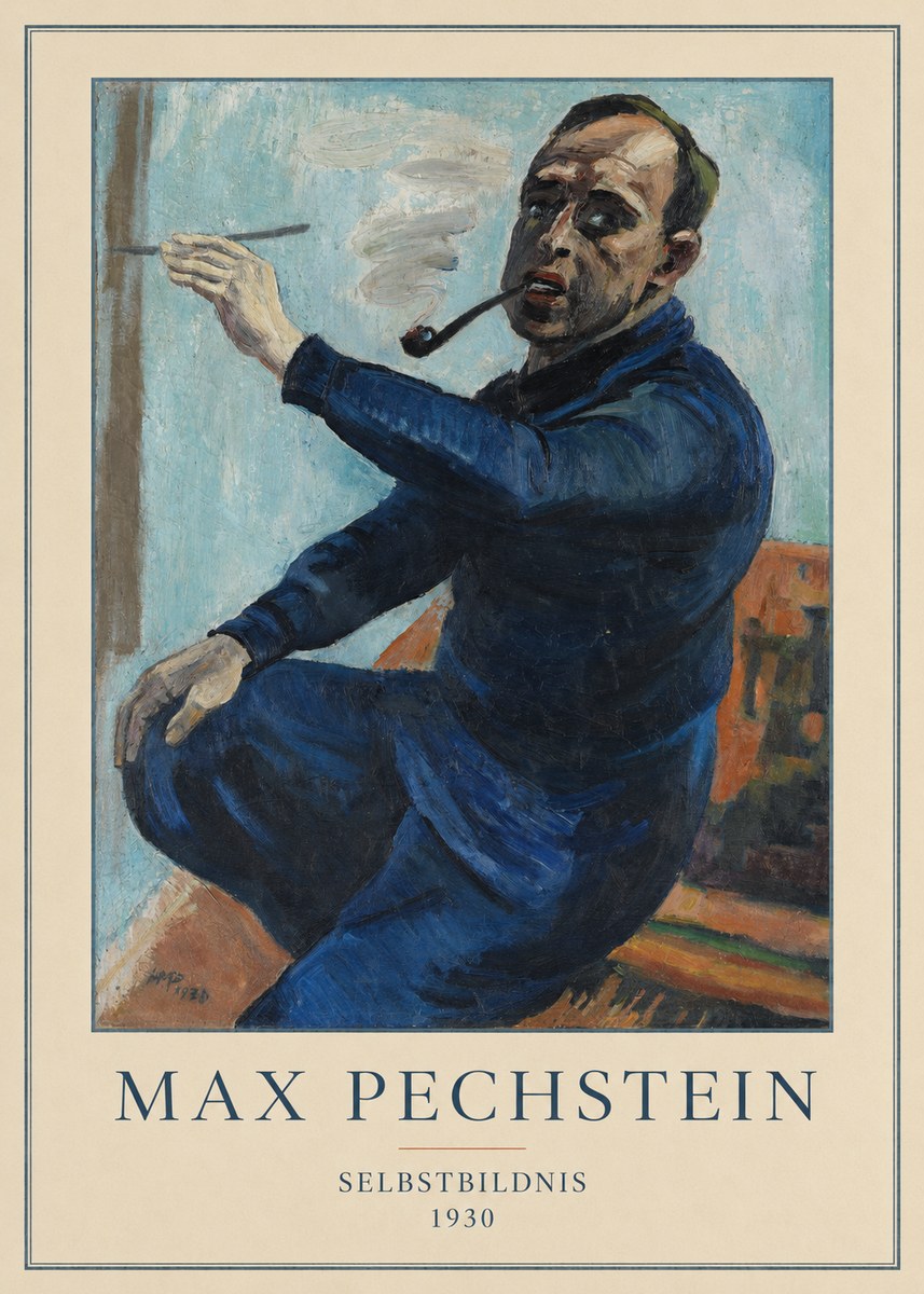 Max Pechstein Selbstbildnis No4 - Póster