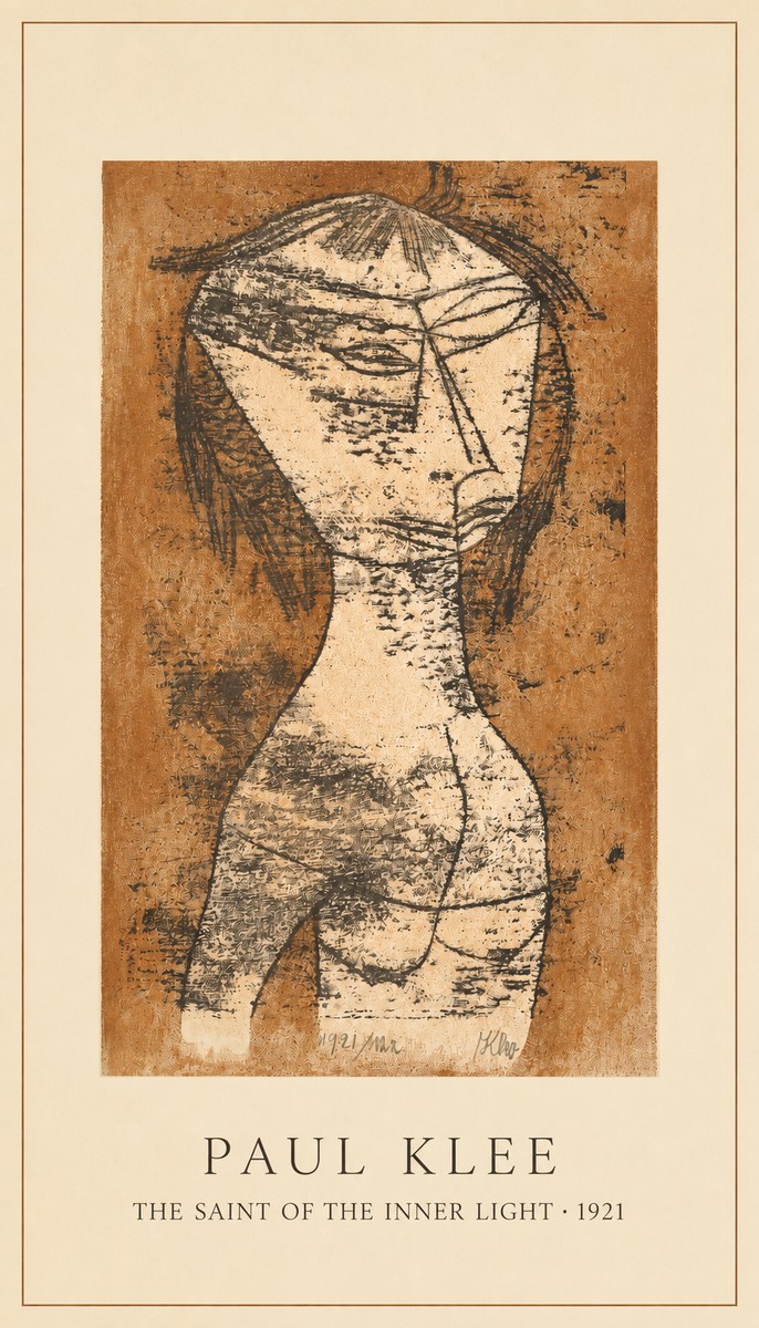 Paul Klee The Saint of the Inner Light No2 - Póster