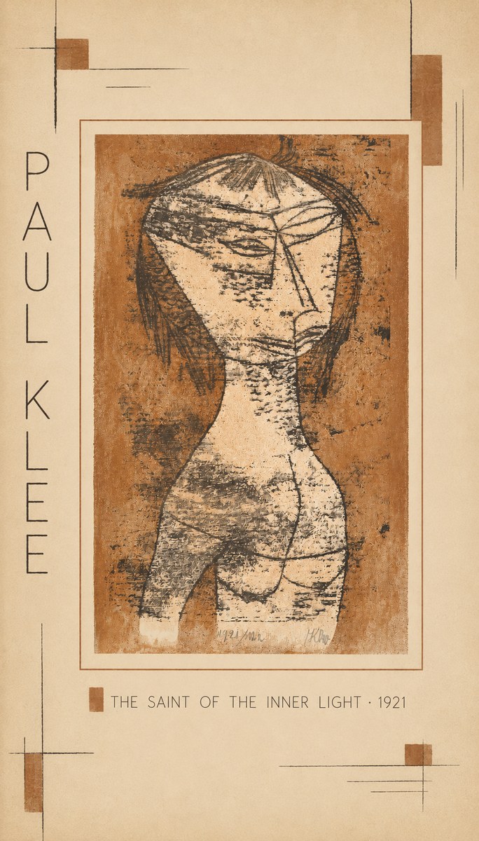 Paul Klee The Saint of the Inner Light No3 - Póster