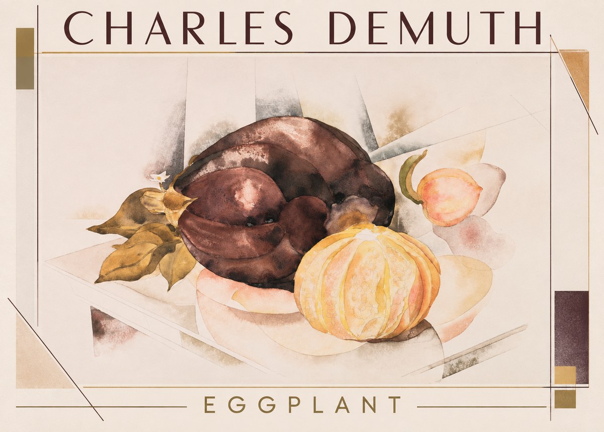 Charles Demuth Eggplant No1 - Póster