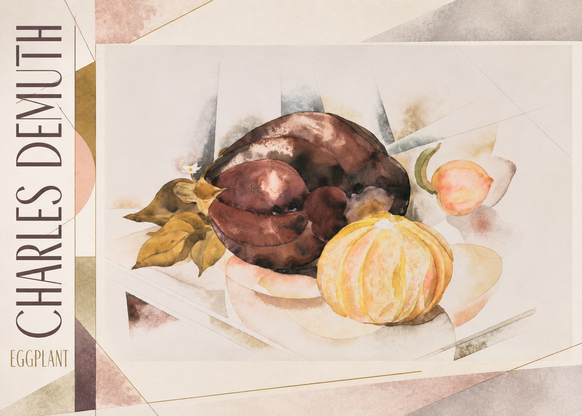 Charles Demuth Eggplant No2 - Póster