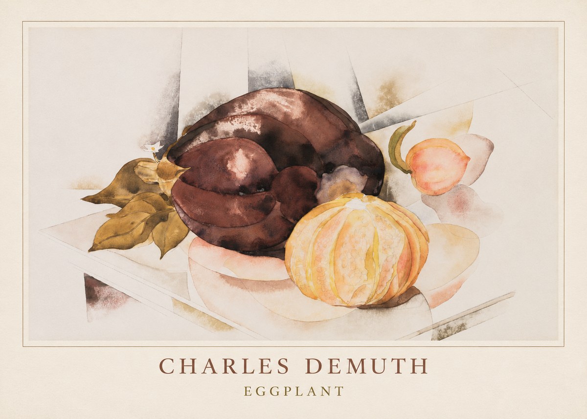Charles Demuth Eggplant No4 - Póster