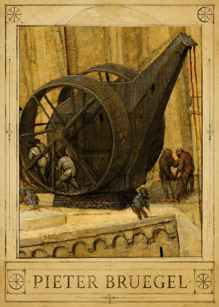 Pieter Bruegel The Crane No1 - Póster