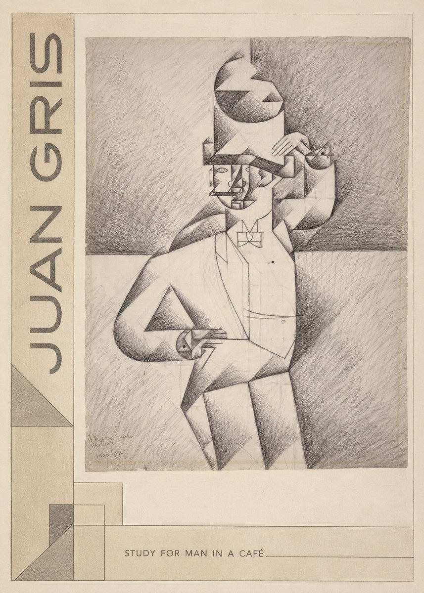 Juan Gris Study for Man in a Café No2 - Póster