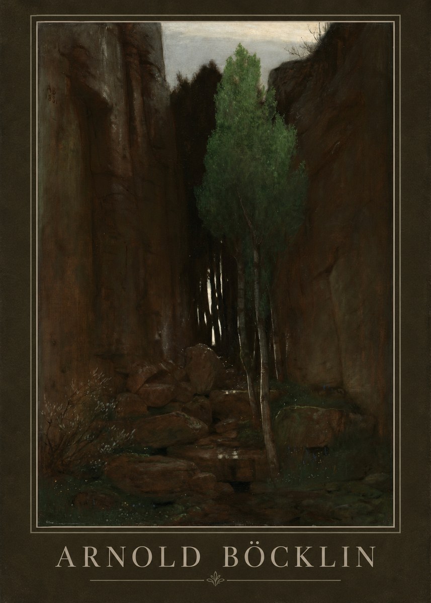 Arnold Böcklin Sacred Grove II No1 - Póster