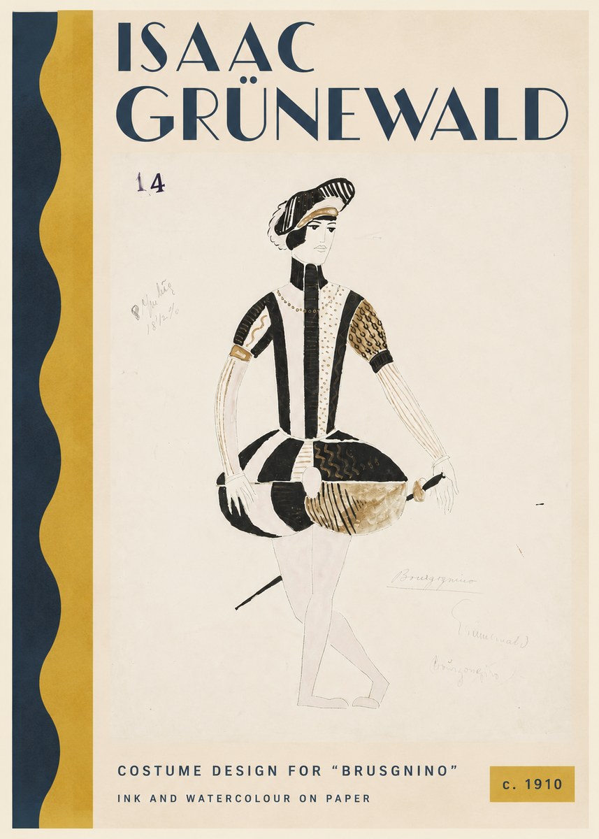 Isaac Grünewald Costume Design IX No3 - Póster