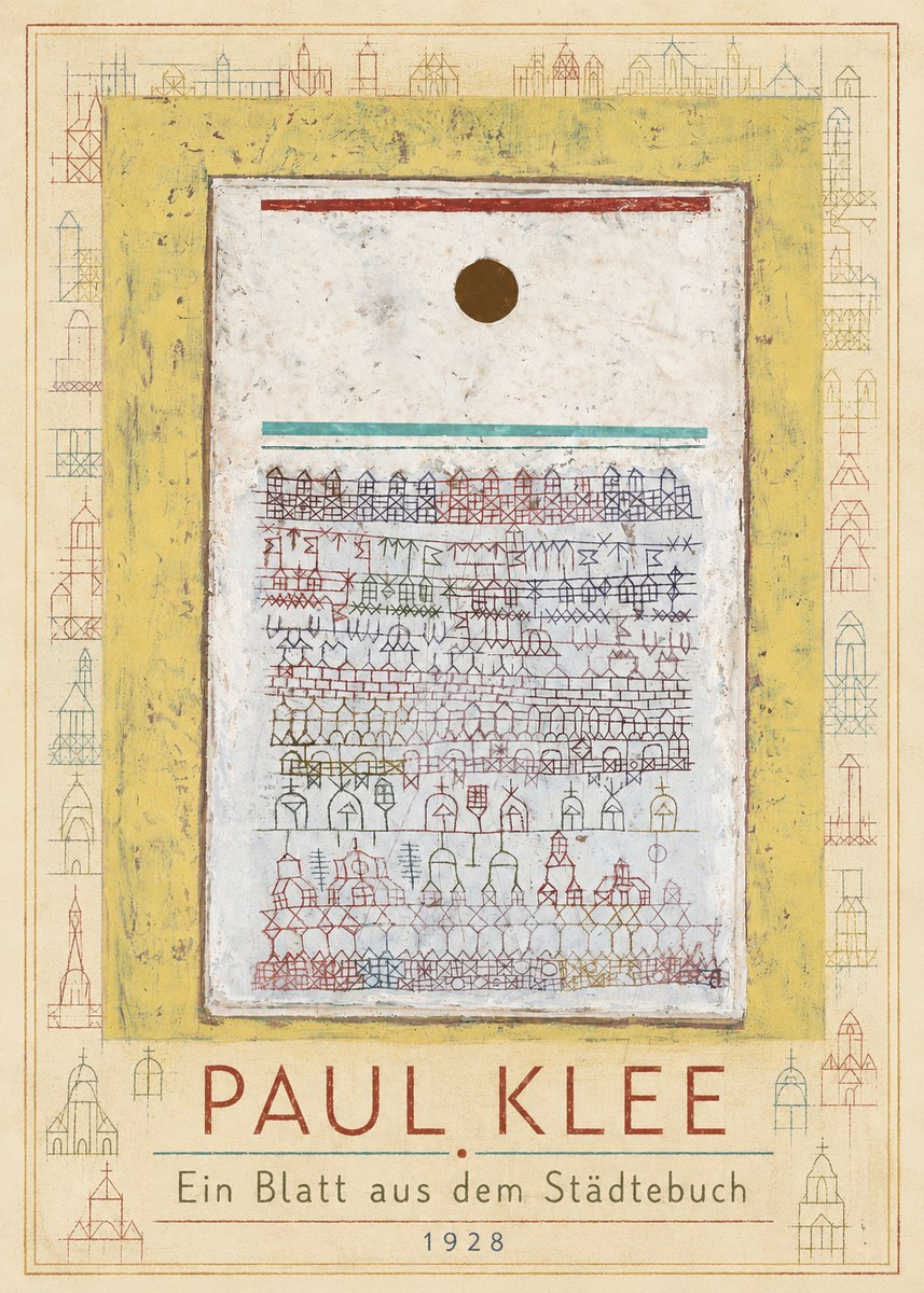 Paul Klee Ein Blatt Aus Dem Städtebuch No1 - Póster