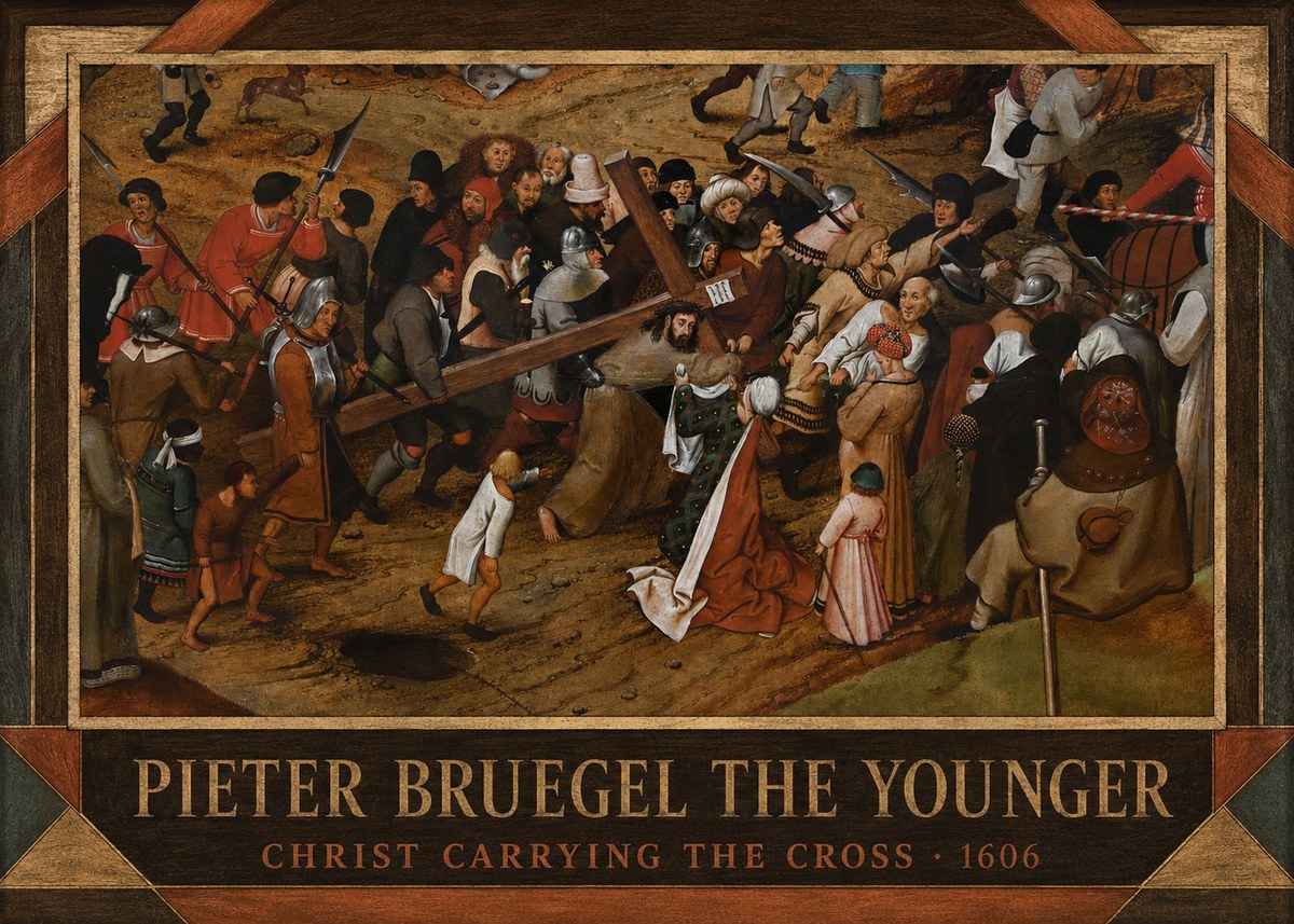 Pieter Bruegel Christ Carrying the Cross II No3 - Póster