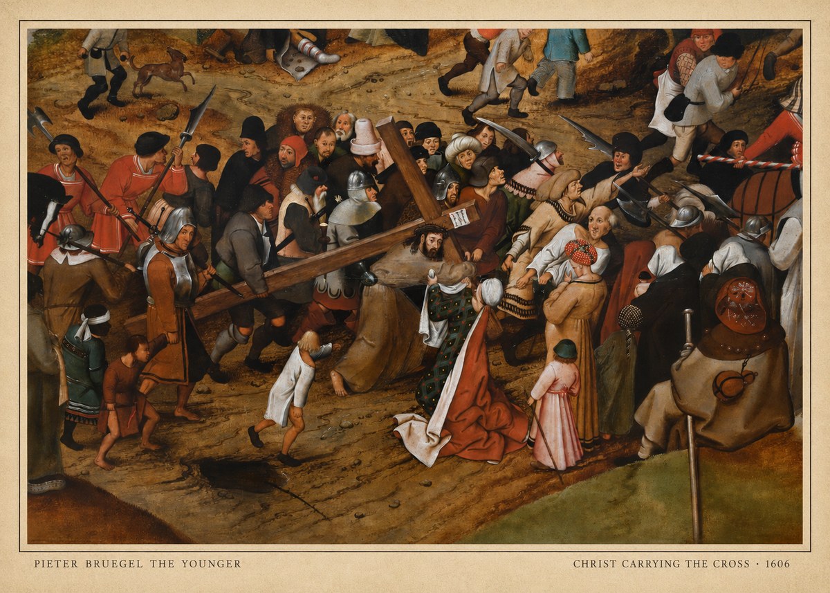 Pieter Bruegel Christ Carrying the Cross II No6 - Póster