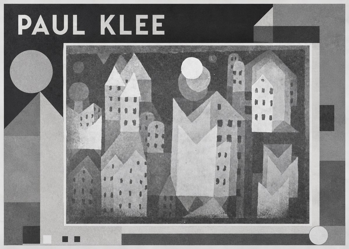 Paul Klee City of Churches No4 - Póster