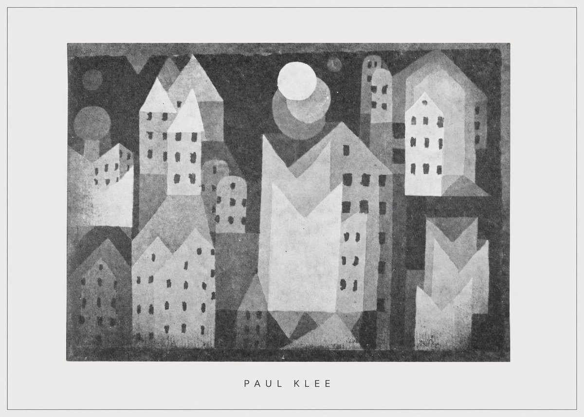 Paul Klee City of Churches No5 - Póster