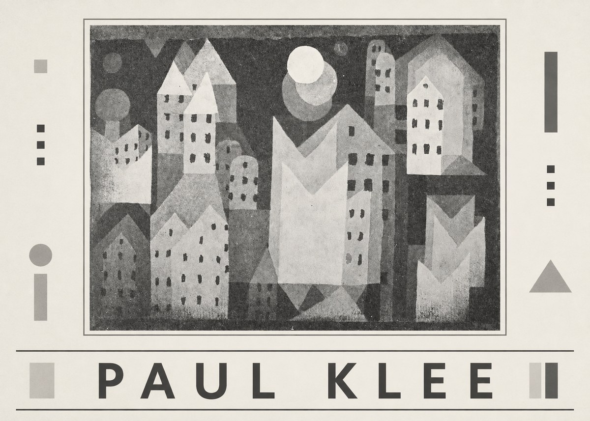 Paul Klee City of Churches No6 - Póster