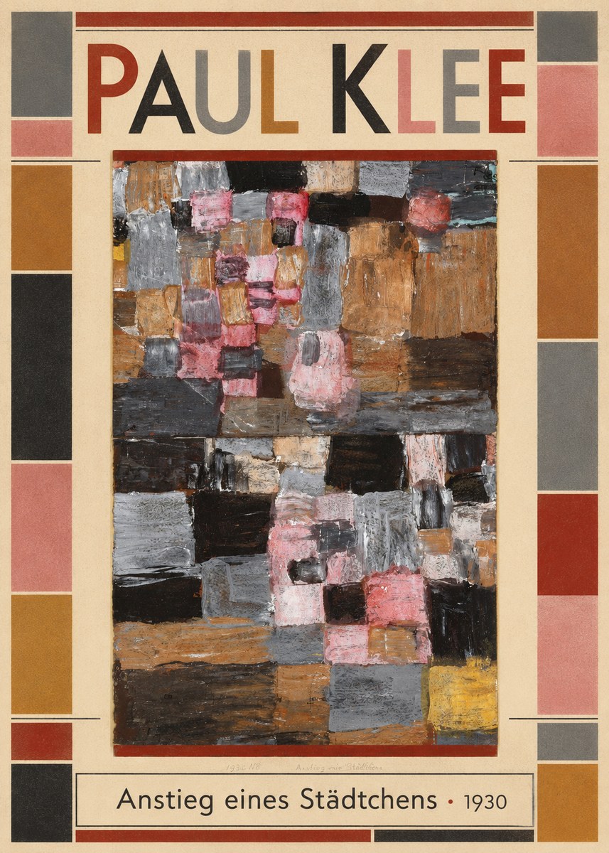 Paul Klee Anstieg Eines Städtchens No1 - Póster