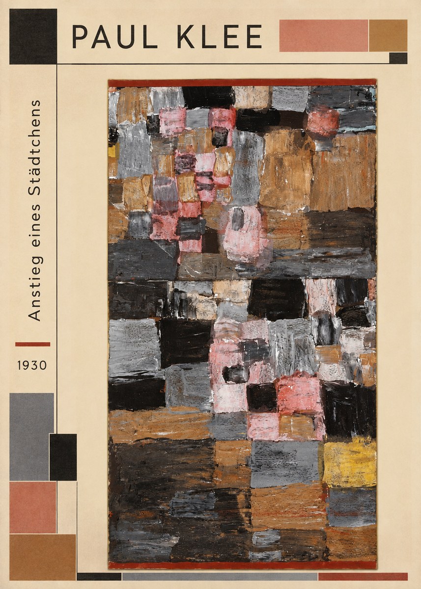 Paul Klee Anstieg Eines Städtchens No2 - Póster